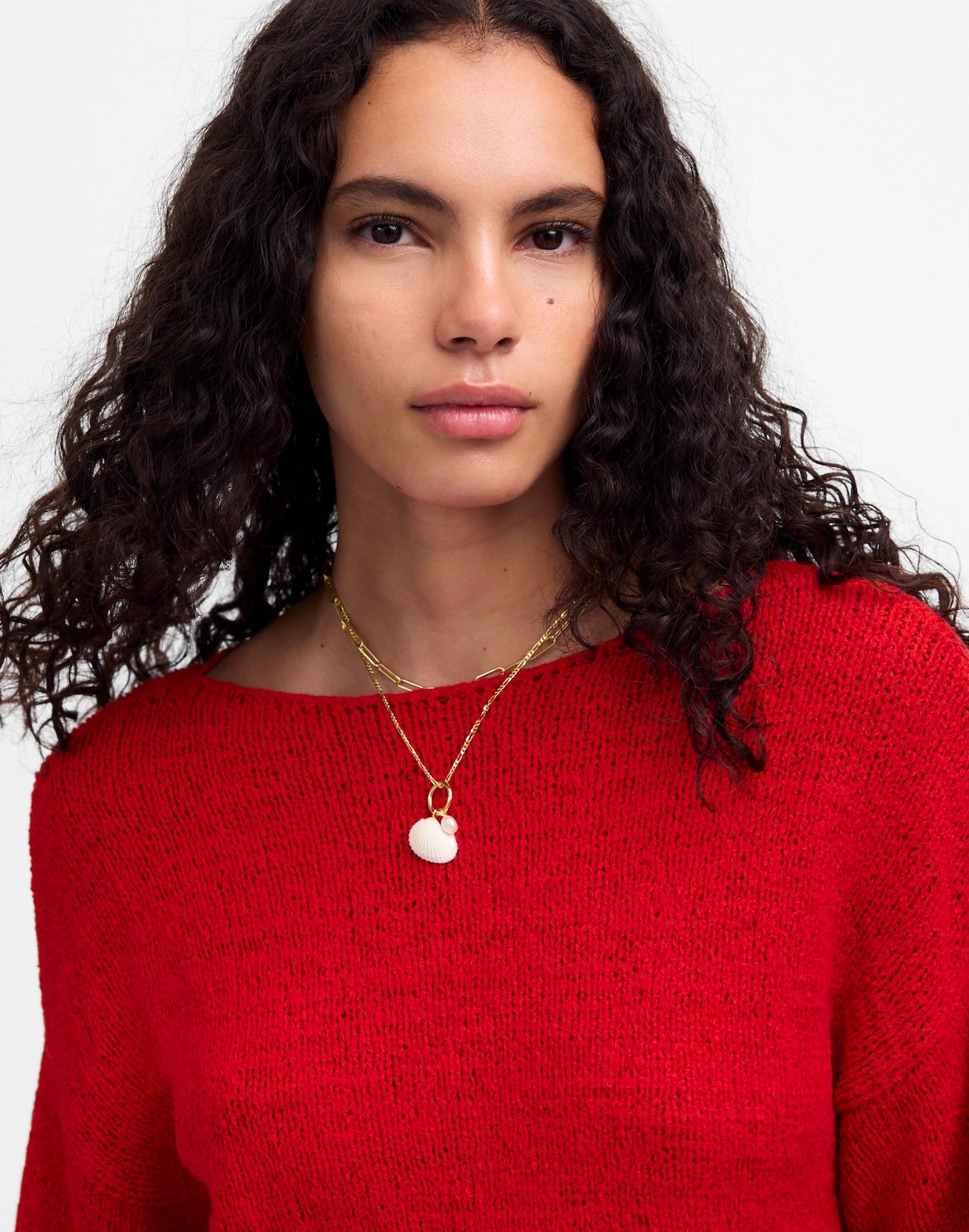 Boatneck Pullover Sweater Product Image