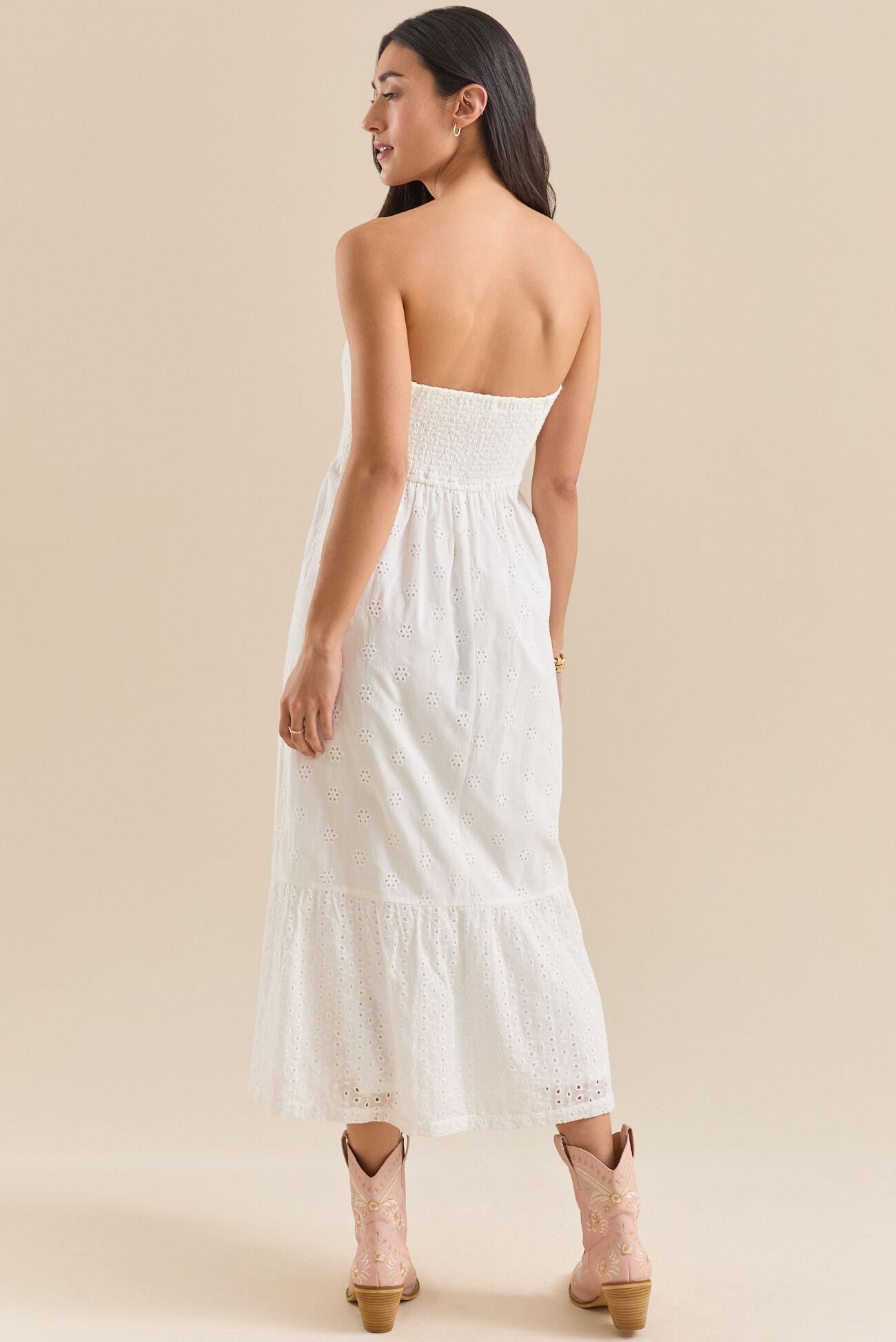 Kylee Eyelet Midi Dress Product Image