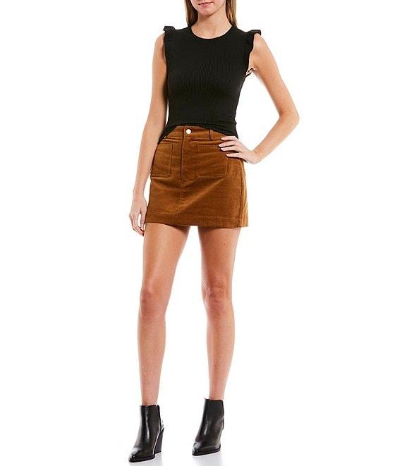 Double Zero High Rise Corduroy Pencil Skirt Product Image