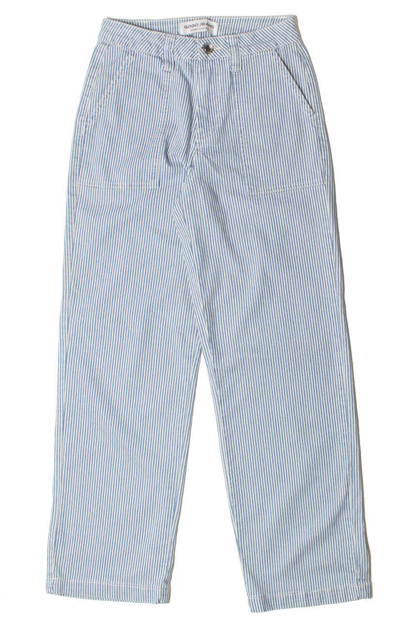 Hickory Stripe Straight Leg Jeans Product Image