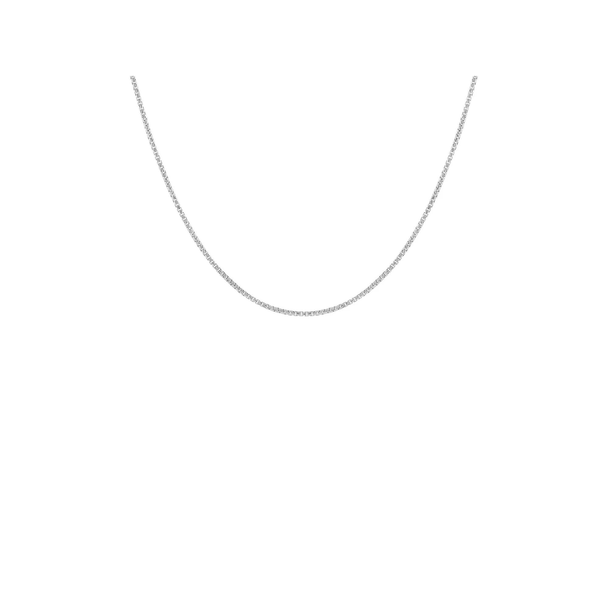 PRIMROSE Sterling Silver Rounded Box Chain Necklace, Women's, Size: 18" Product Image