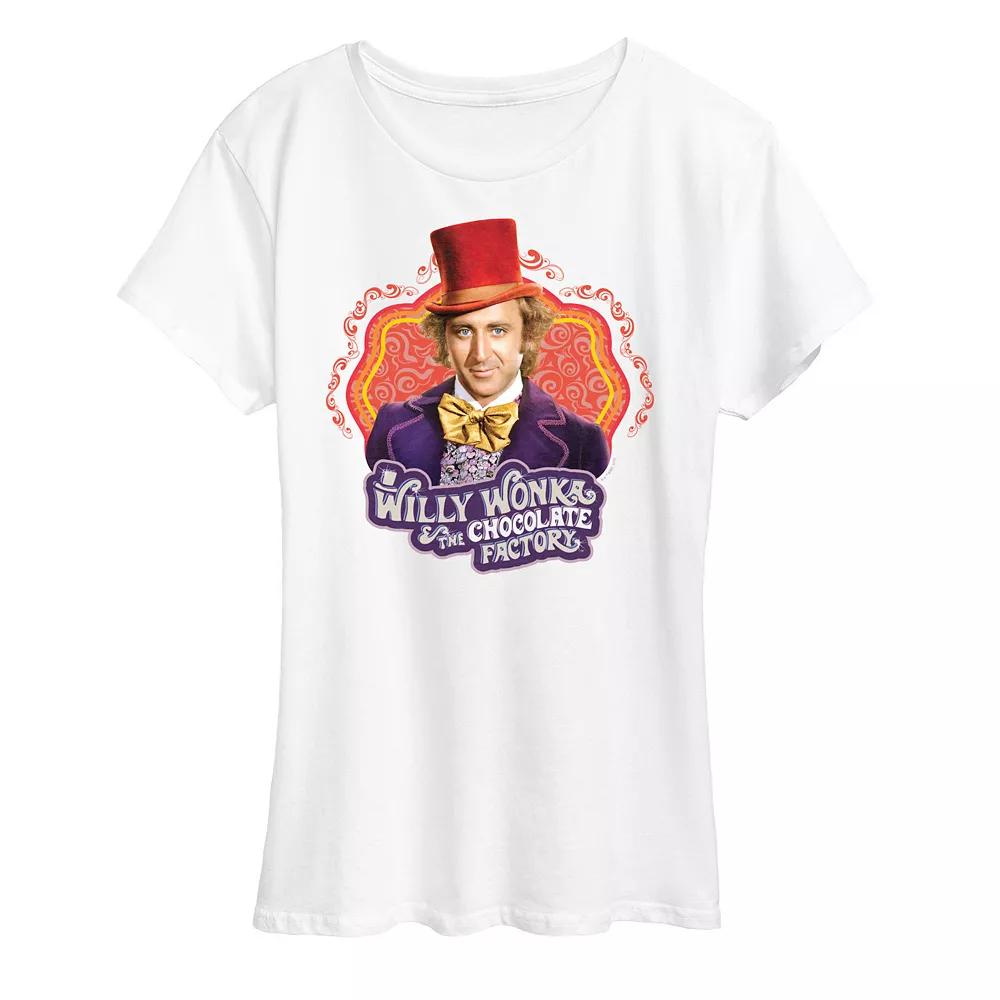 Women's Willy Wonka and the Chocolate Factory Willy Wonka Graphic Tee, Girl's,  Product Image