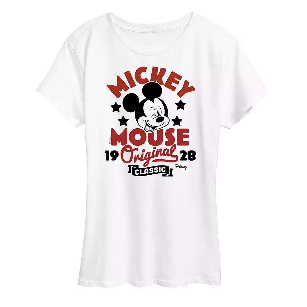 Disney's Mickey Mouse Women's Original Badge Graphic Tee,  Product Image