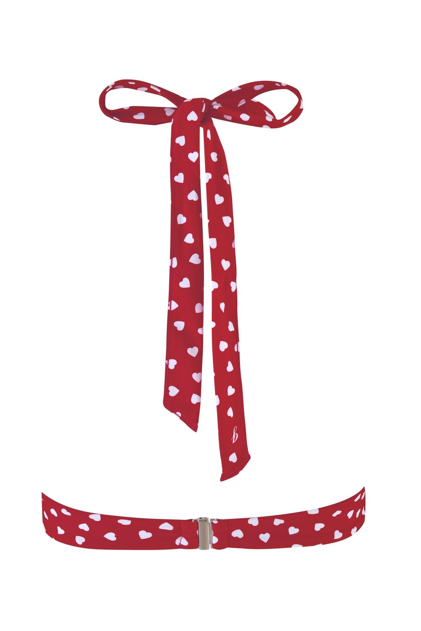VALENTINA BIKINI TOP - RED : RED HEARTBEAT Product Image