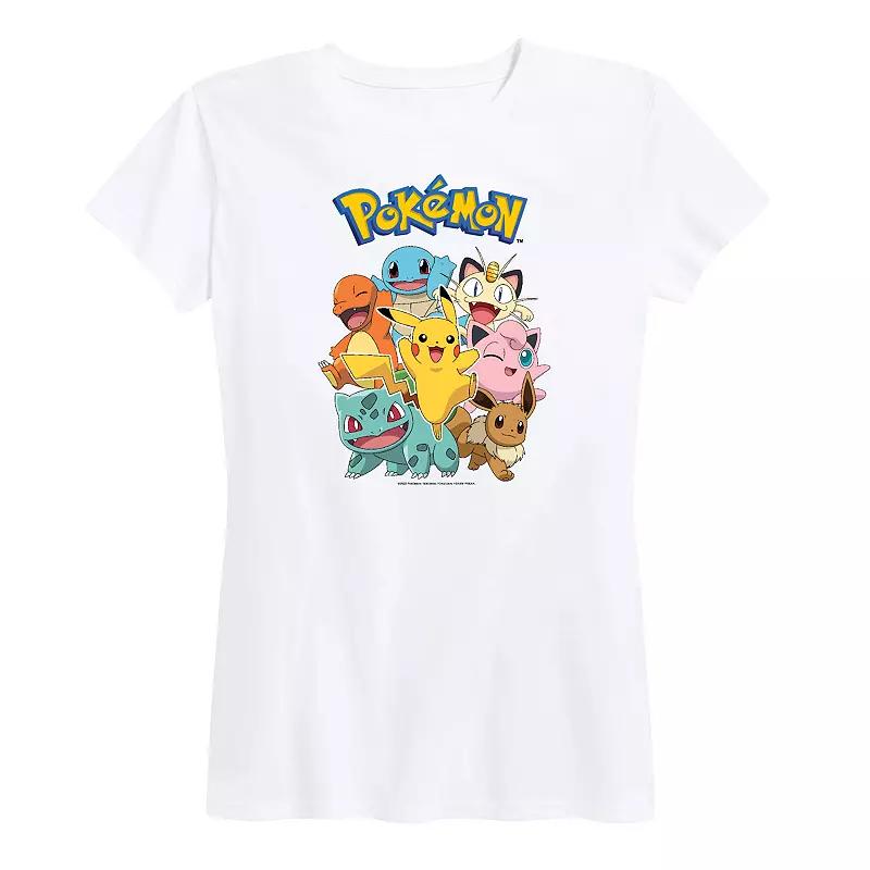 Womens Pokemon Character Group Graphic Tee Product Image