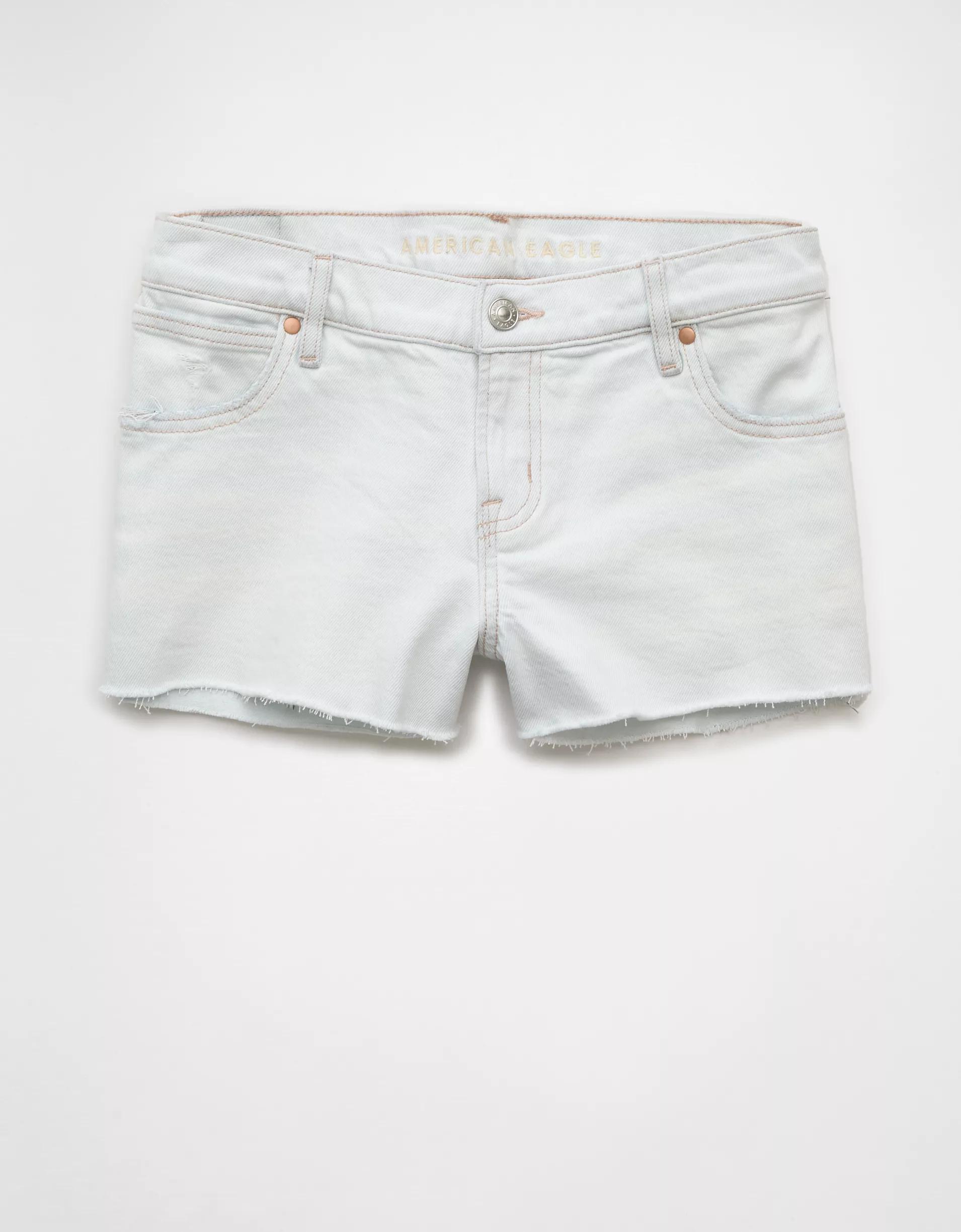 AE Stretch Super Low-Rise Denim Perfect Shortie Product Image