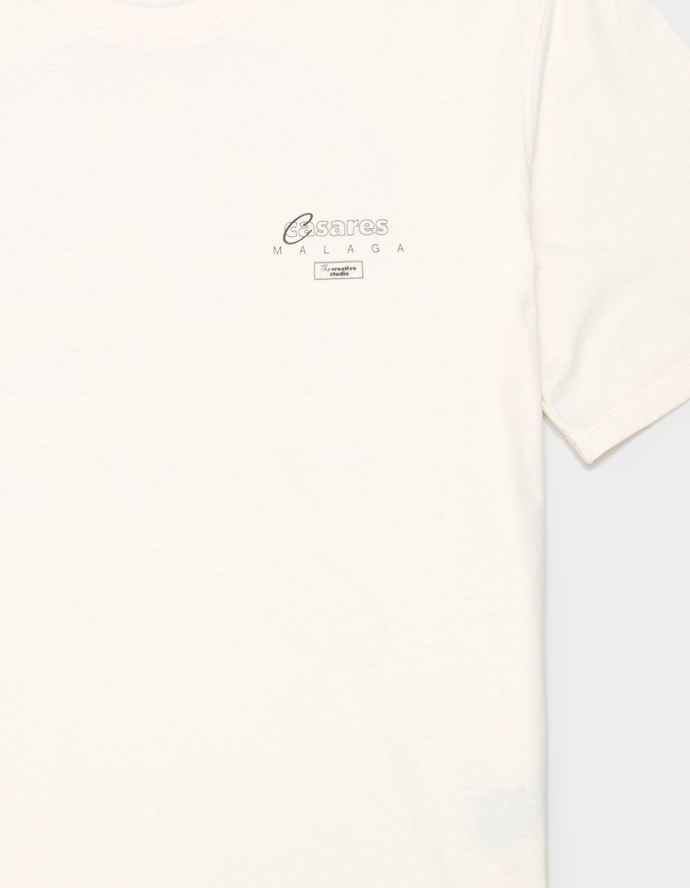 JACK & JONES Joralmeria World Mens Tee - CREAM Product Image
