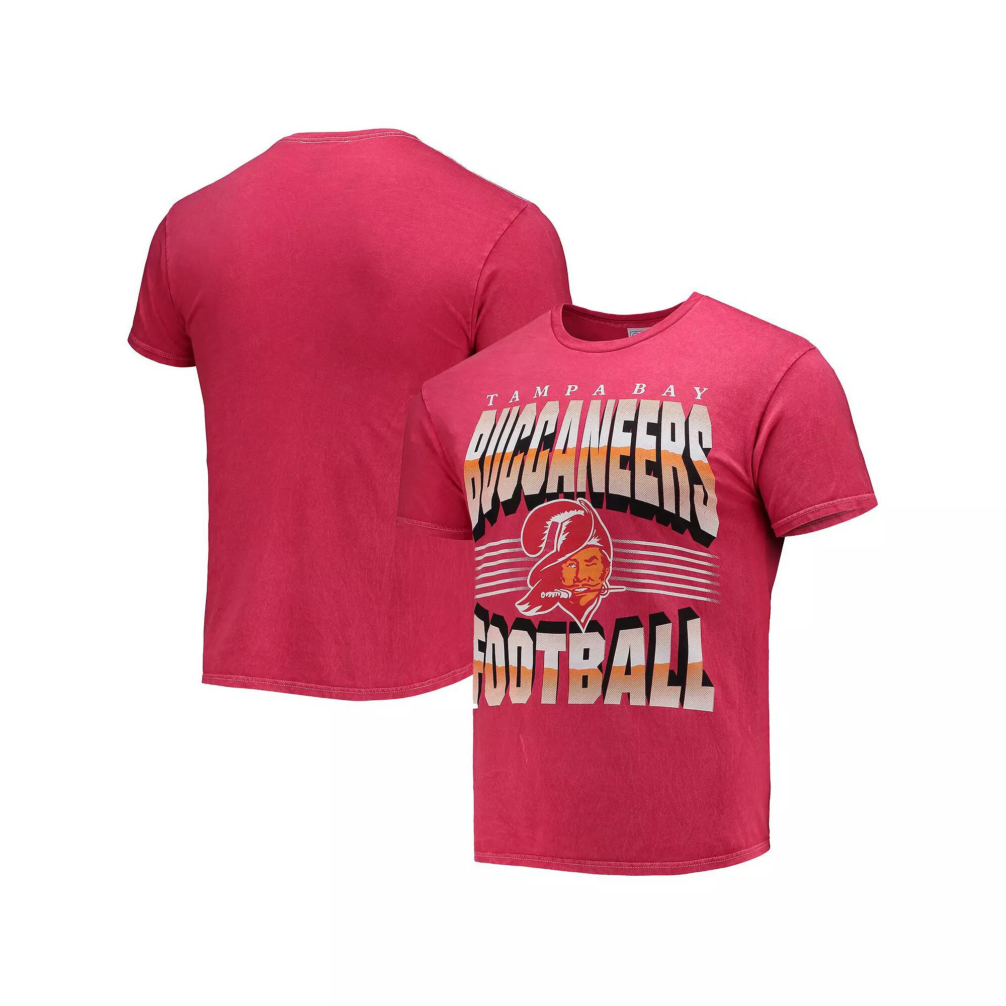 Men's '47 Red Tampa Bay Buccaneers Rocker Vintage Tubular T-Shirt,  Product Image