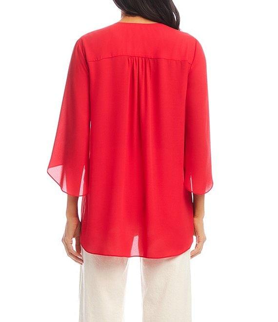 Karen Kane Bracelet Sleeve Asymmetric Top Product Image
