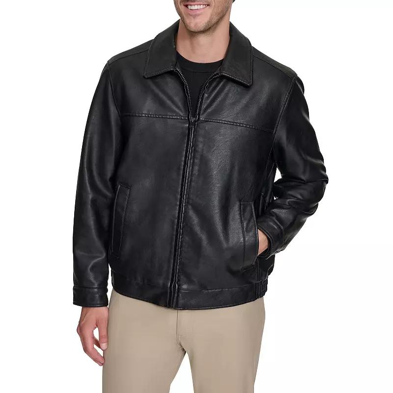 Big & Tall Dockers® Faux Leather James Dean Bomber Jacket, Men's,  Product Image