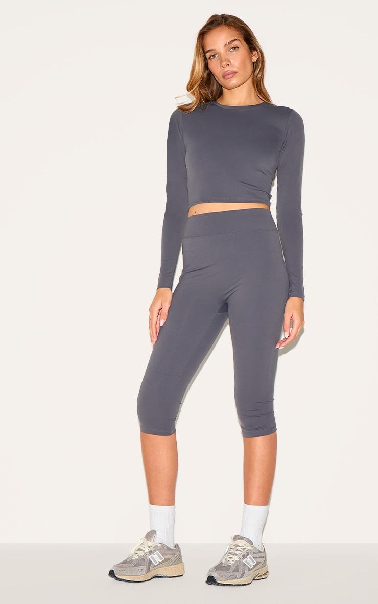 Charcoal Sculpt Pedal Pusher Leggings Product Image