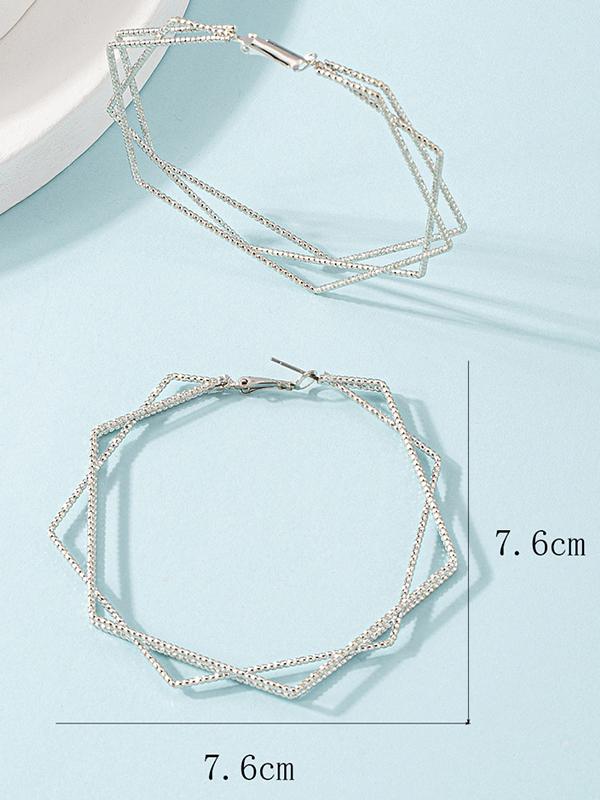 Geometric Drop Earrings Product Image