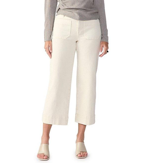 Sanctuary The Marine Comfort Stretch Cropped Wide Leg Jeans Product Image