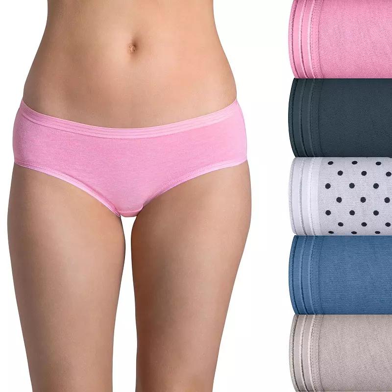 Women's Fruit of the Loom® Ultra Soft 5-pack Hipster Panties 5DUSKHP,  Product Image