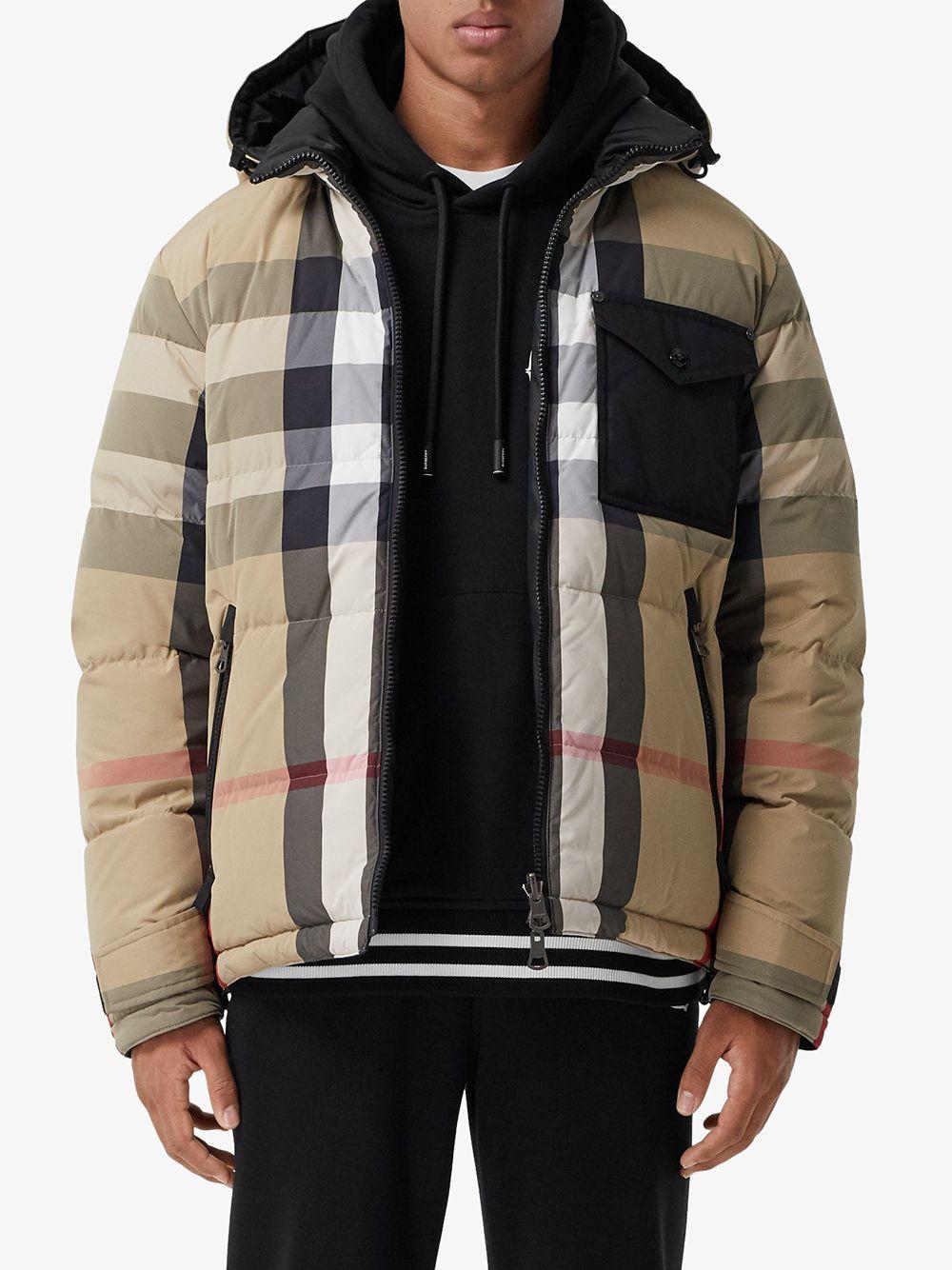 reversible check puffer jacket Product Image