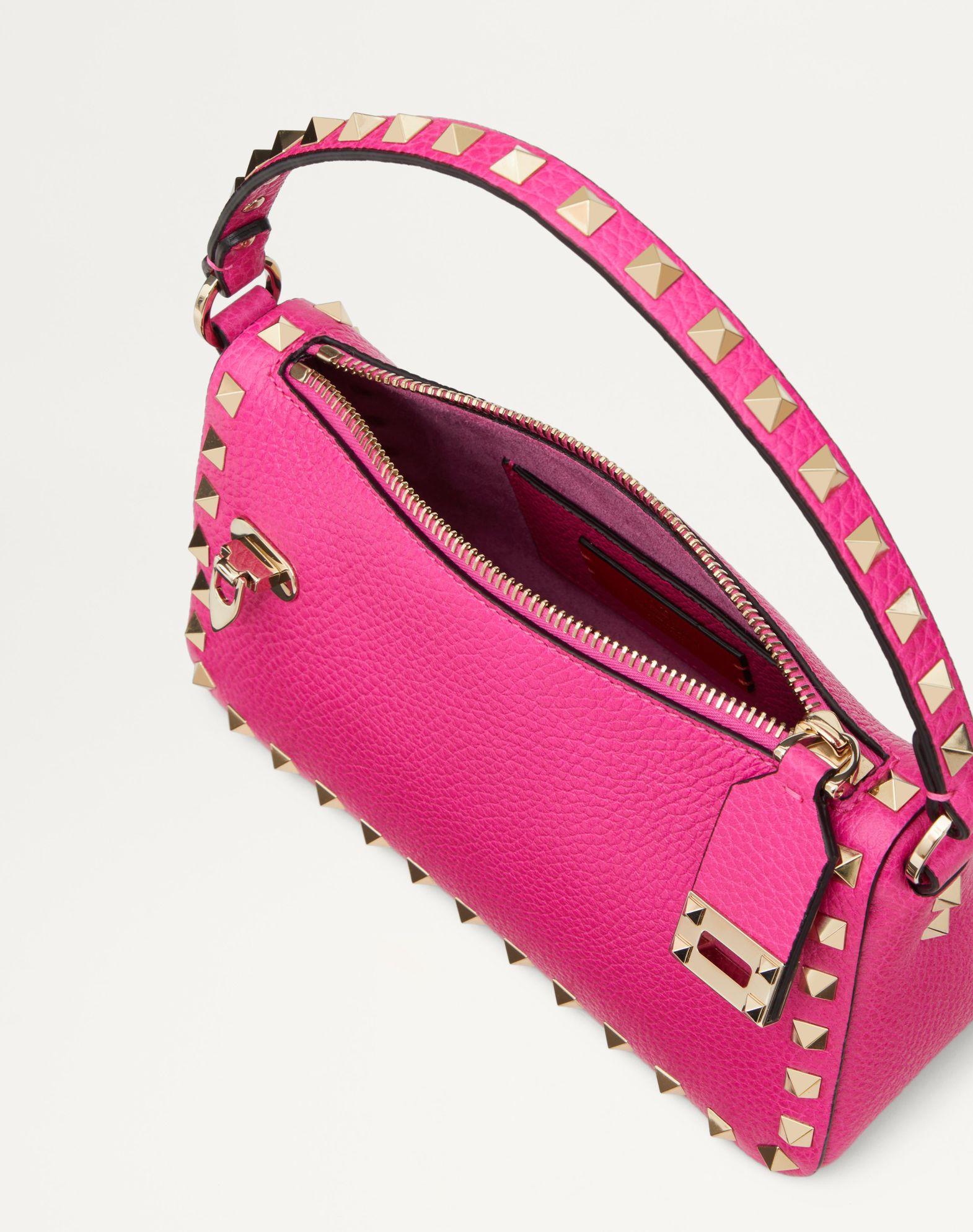 Small Rockstud Grainy Calfskin Crossbody Bag  Product Image
