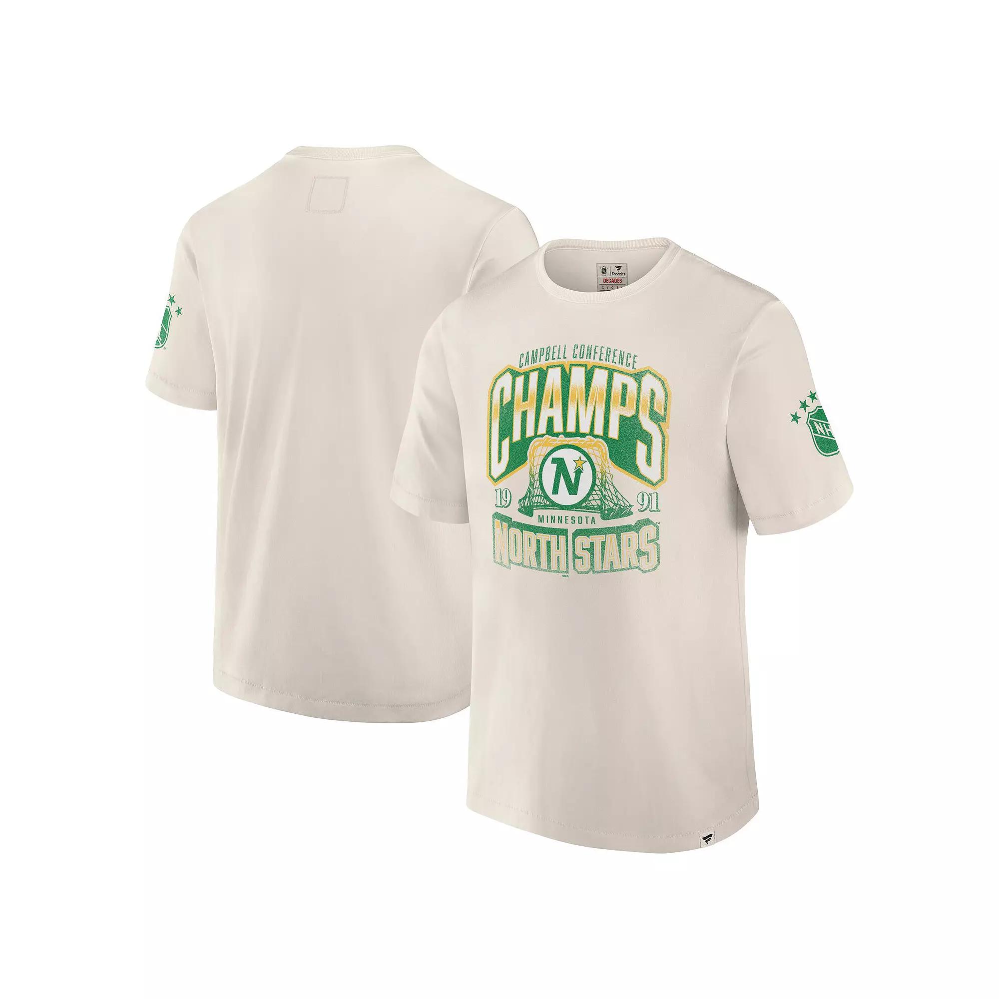 Men's Fanatics White Minnesota North Stars Decades Collection Timeless T-Shirt,  Product Image