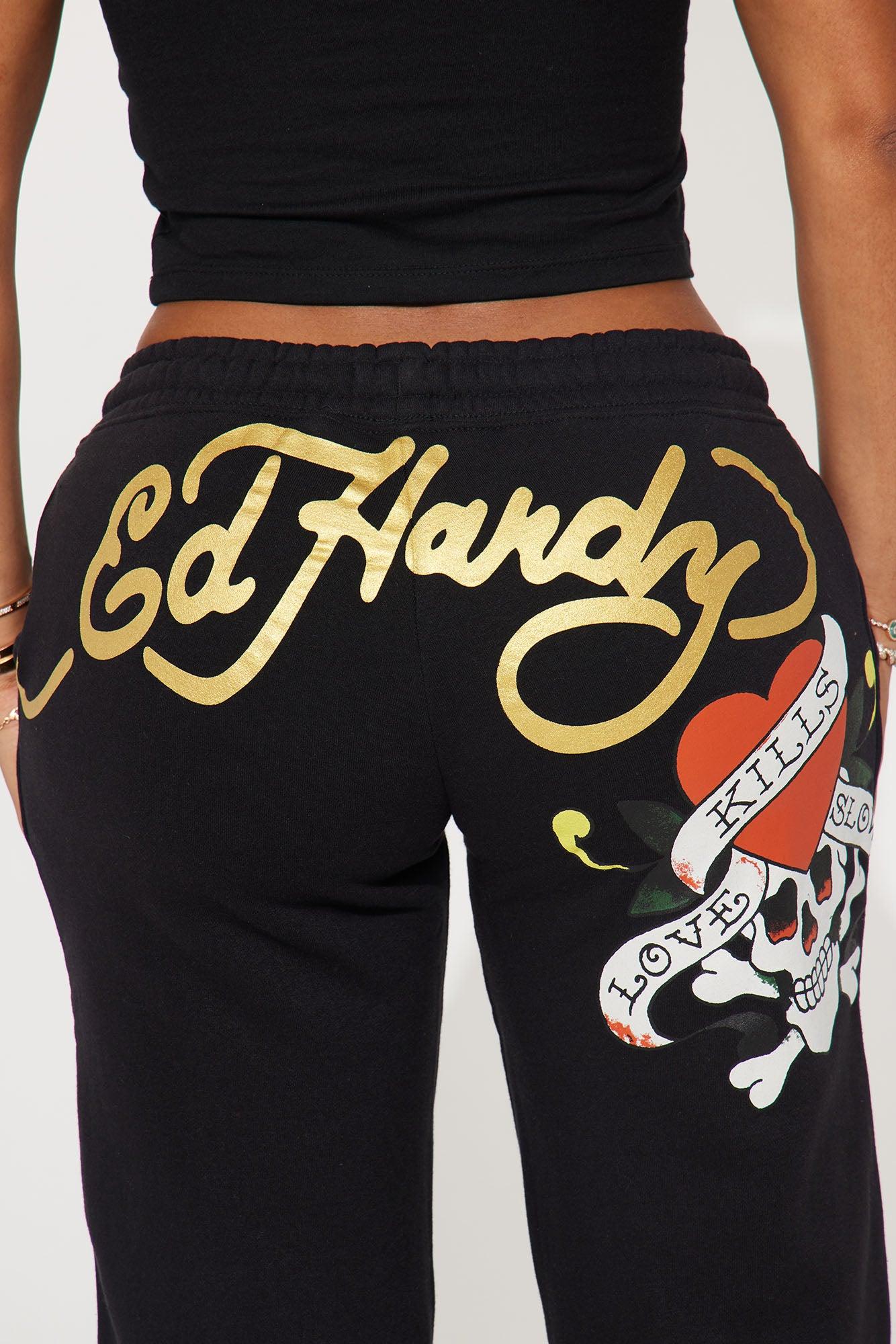 Love Kills Ed Hardy Pant - Black Product Image