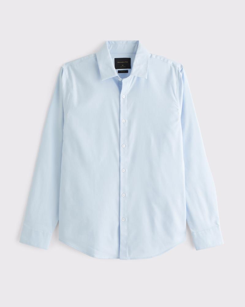 The A&F Collins Slim Suiting Shirt Product Image