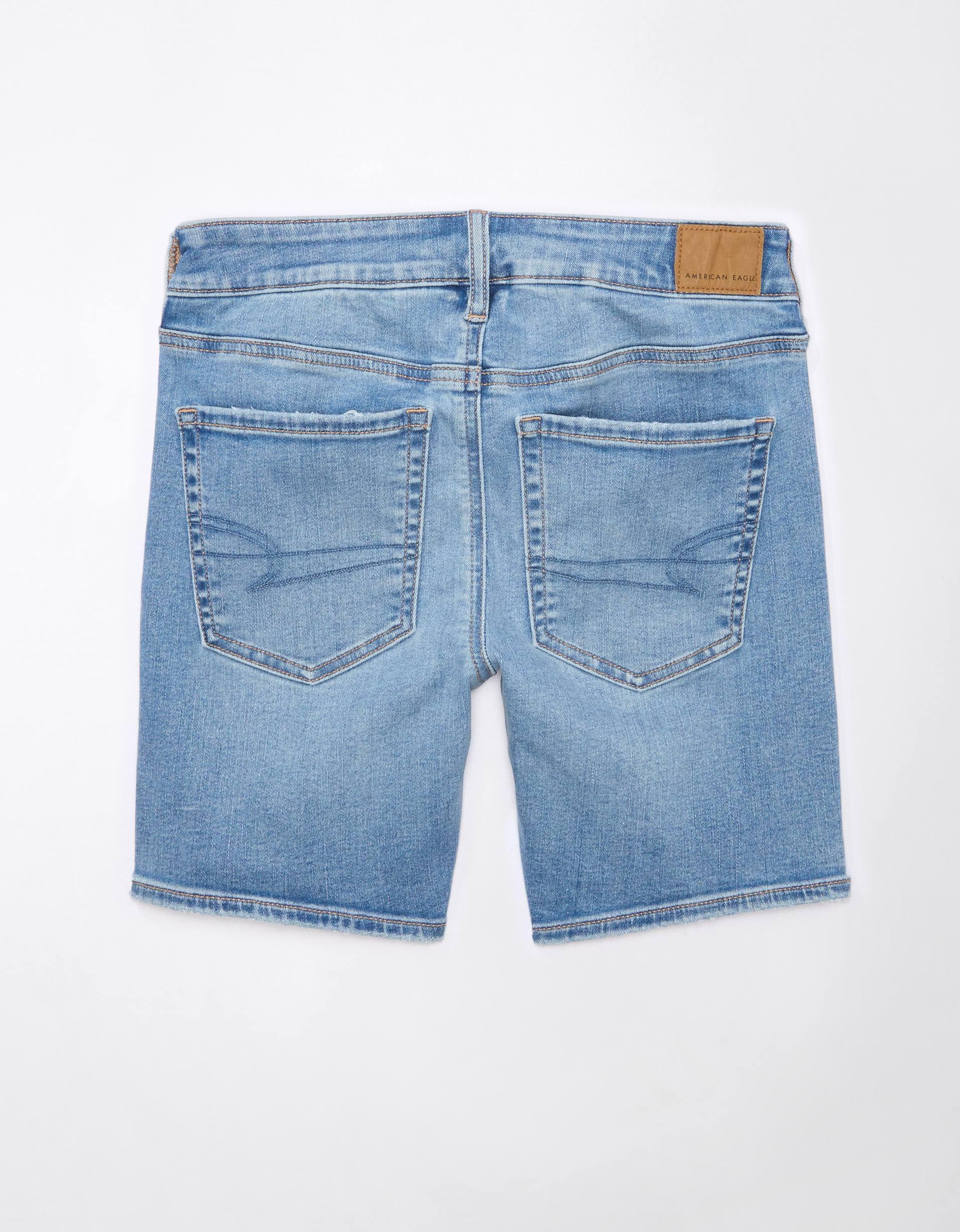AE Next Level Low-Rise Skinny Bermuda Denim Short Product Image
