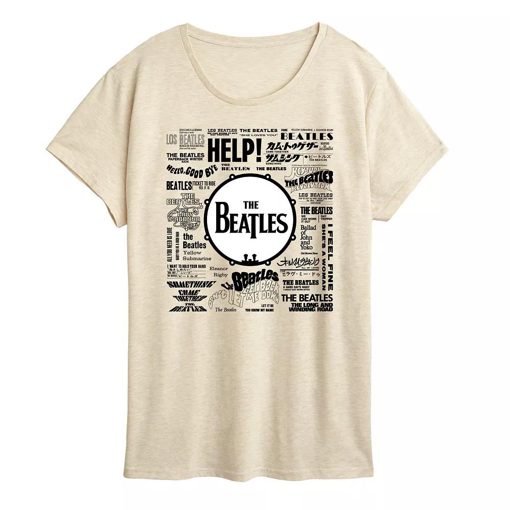 Women's The Beatles Singles Graphic Tee,  Product Image