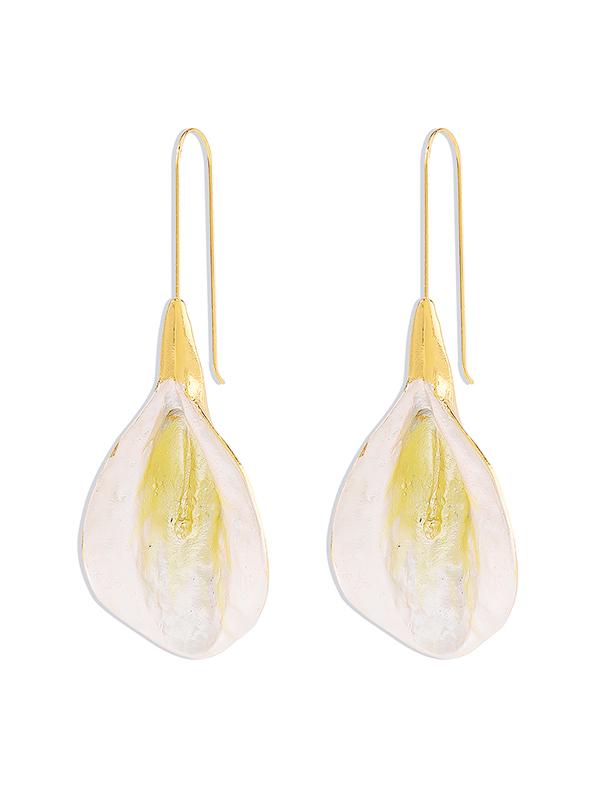 Flower Shape Drop Earrings Earrings Accessories Product Image