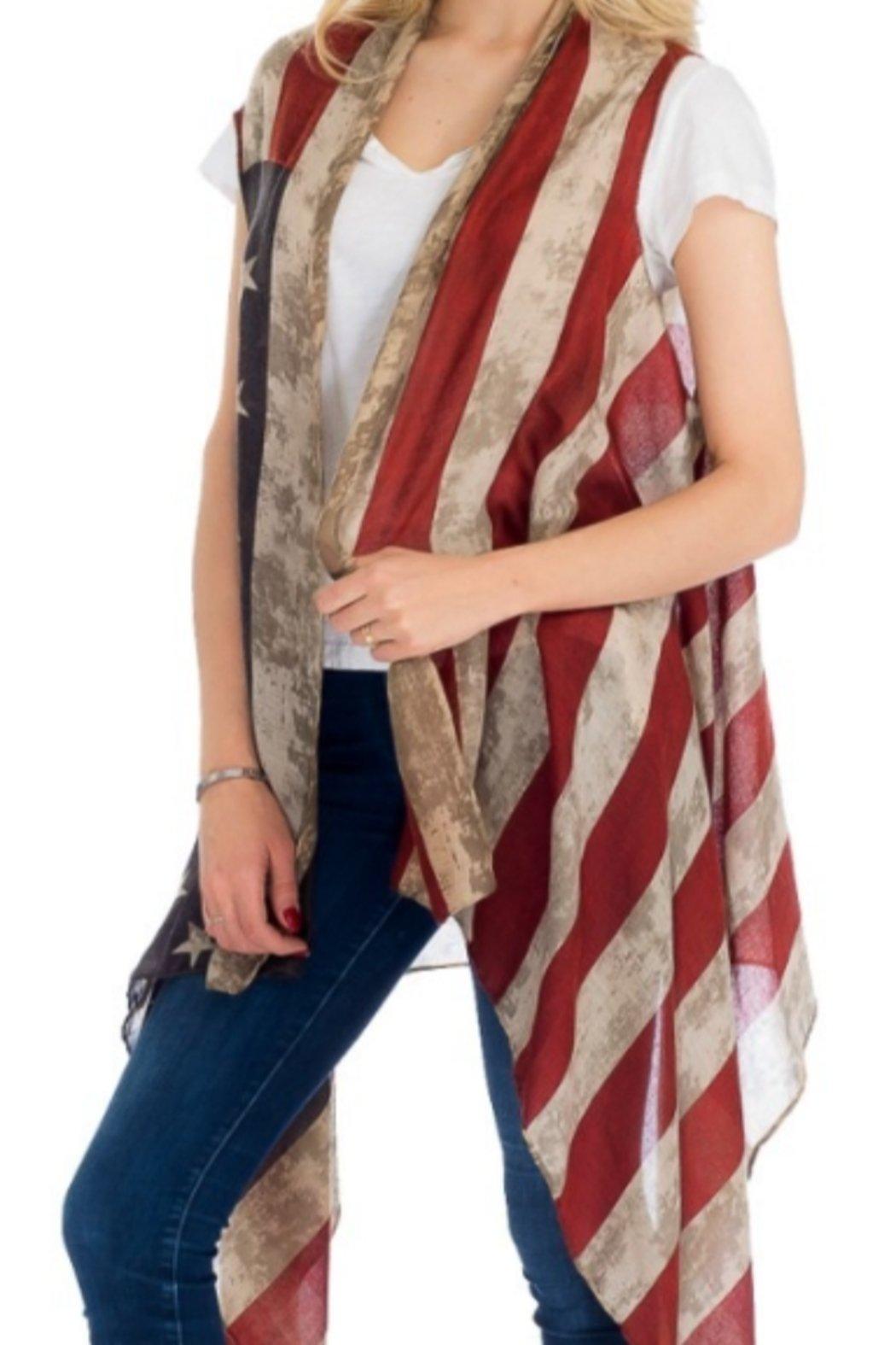 American Flag Vintage Vest Product Image
