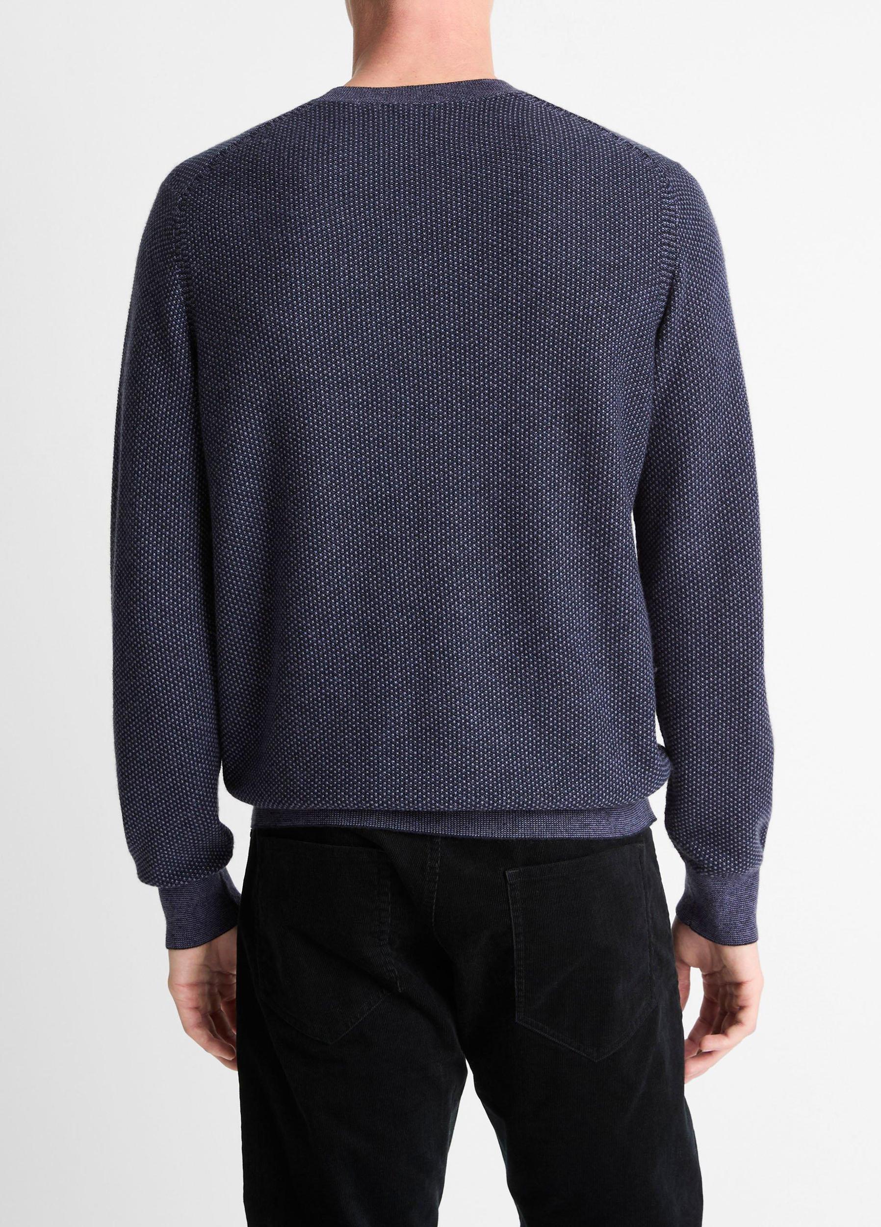 Geo-Jacquard Wool-Blend Crew Neck Sweater Product Image
