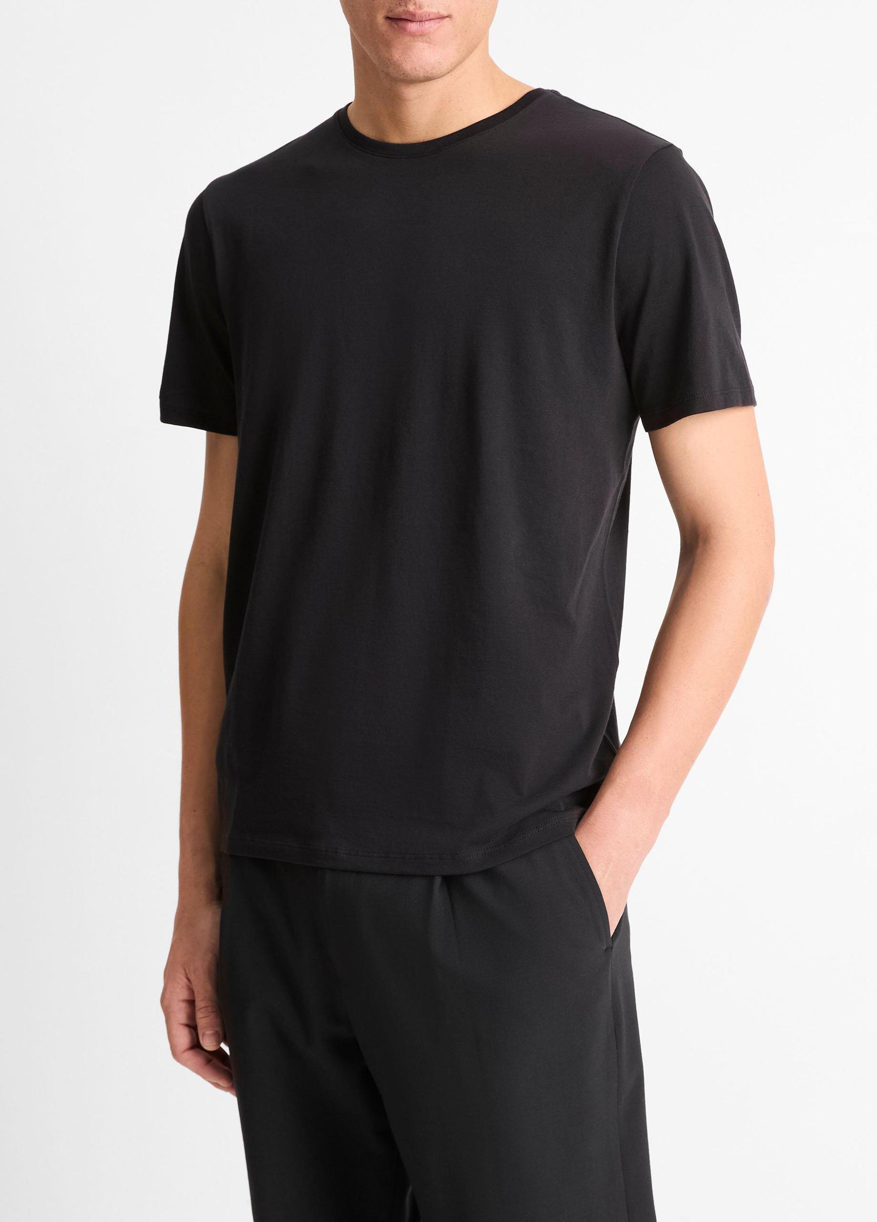 Pima Cotton Crew Neck T-Shirt Product Image