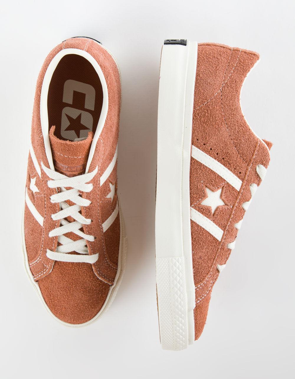 CONVERSE One Star Academy Pro Suede Shoes - BURNT ORANGE Product Image