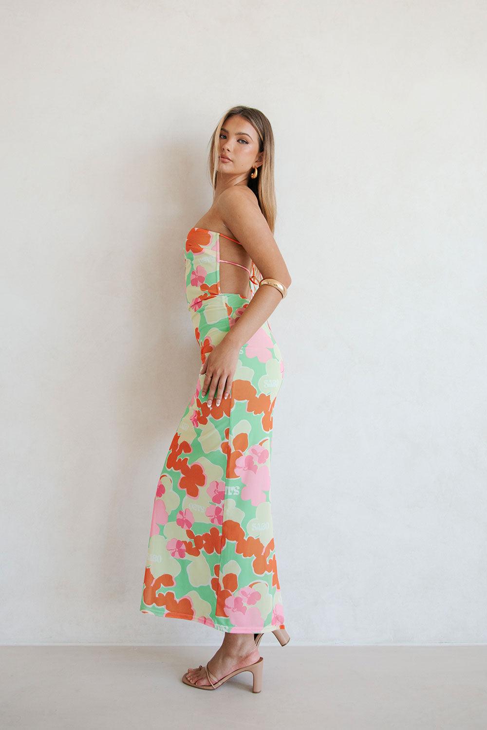 Backless Suki Dress - Misty Floral Product Image