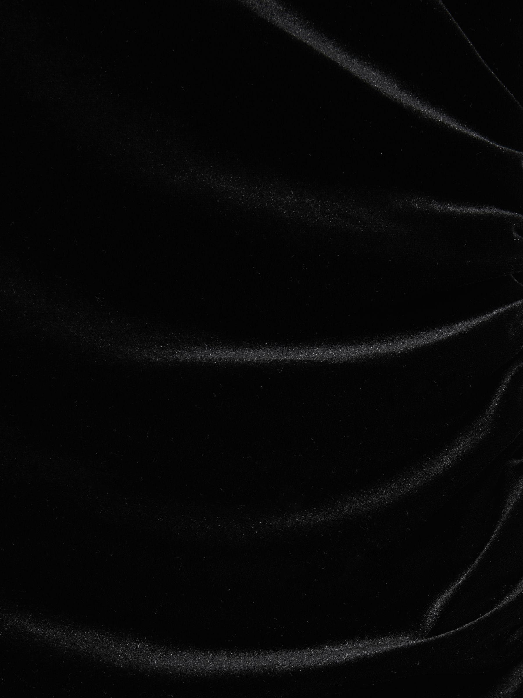 Good American Velvet Ruched Mini Dress in Black Product Image