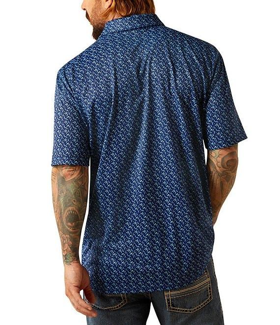 Ariat Classic Fit Short Sleeve Printed Polo Shirt Product Image