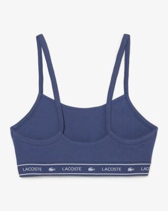 Stretch Cotton Logo Band Bralette Product Image