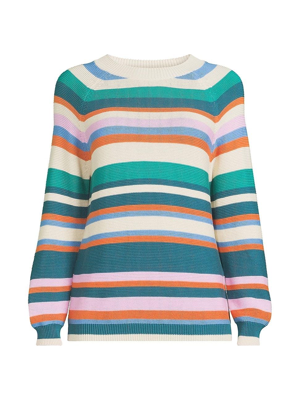 Womens Linz Striped Cotton Sweater Product Image