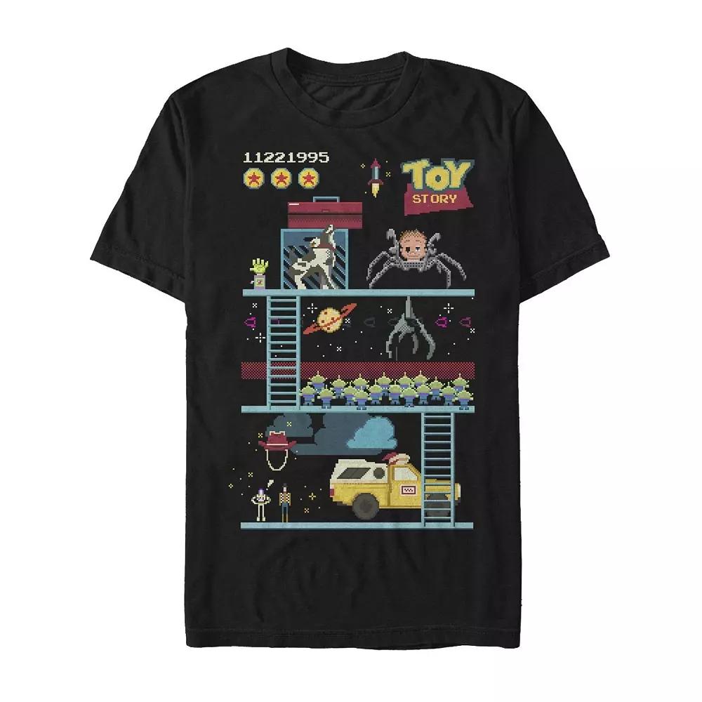 Disney / Pixar's Toy Story Men's Pixels Retro Video Game Style Tee,  Product Image