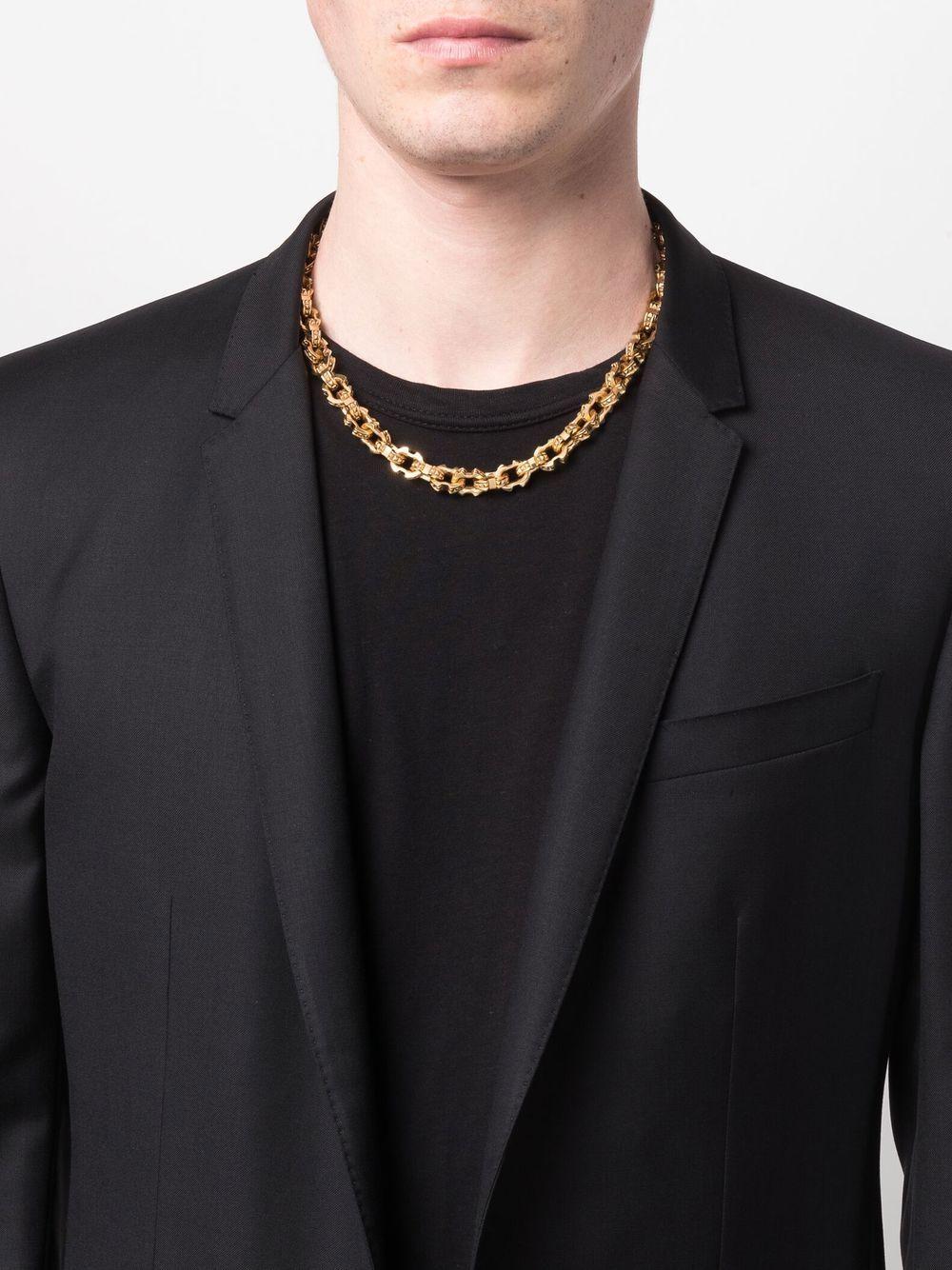 spiked link-chain necklace Product Image
