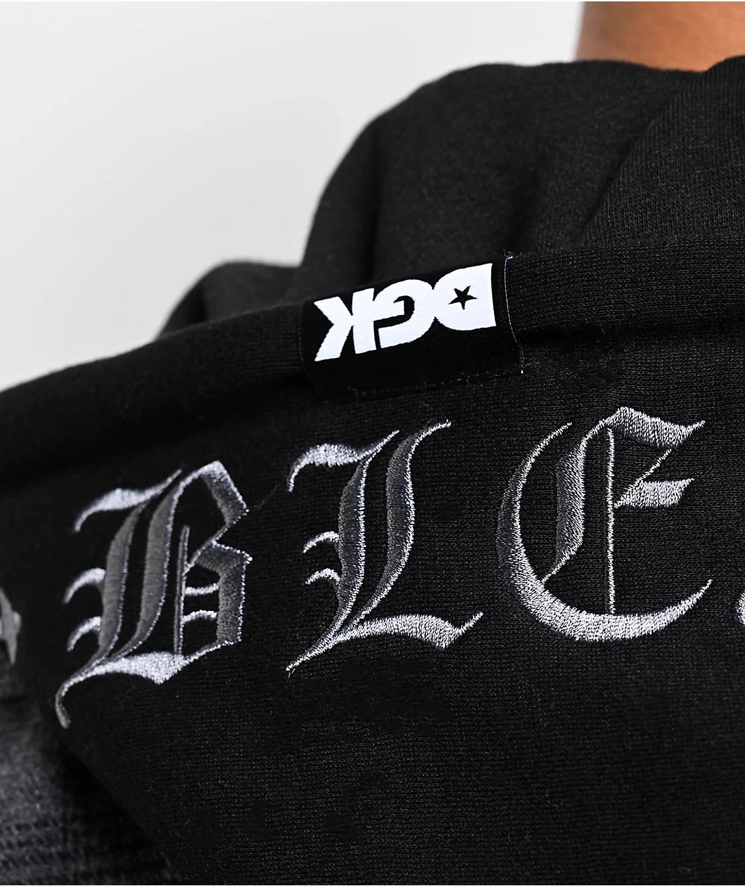 DGK Bliss Charcoal Hooded Flannel Shirt Product Image