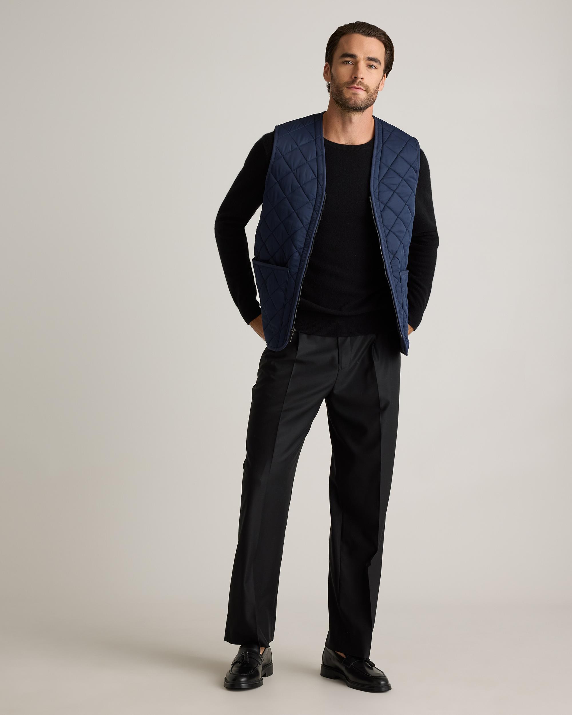 Quince | Men's Featherless Quilted Fleece-Lined Liner Vest Nylon Product Image