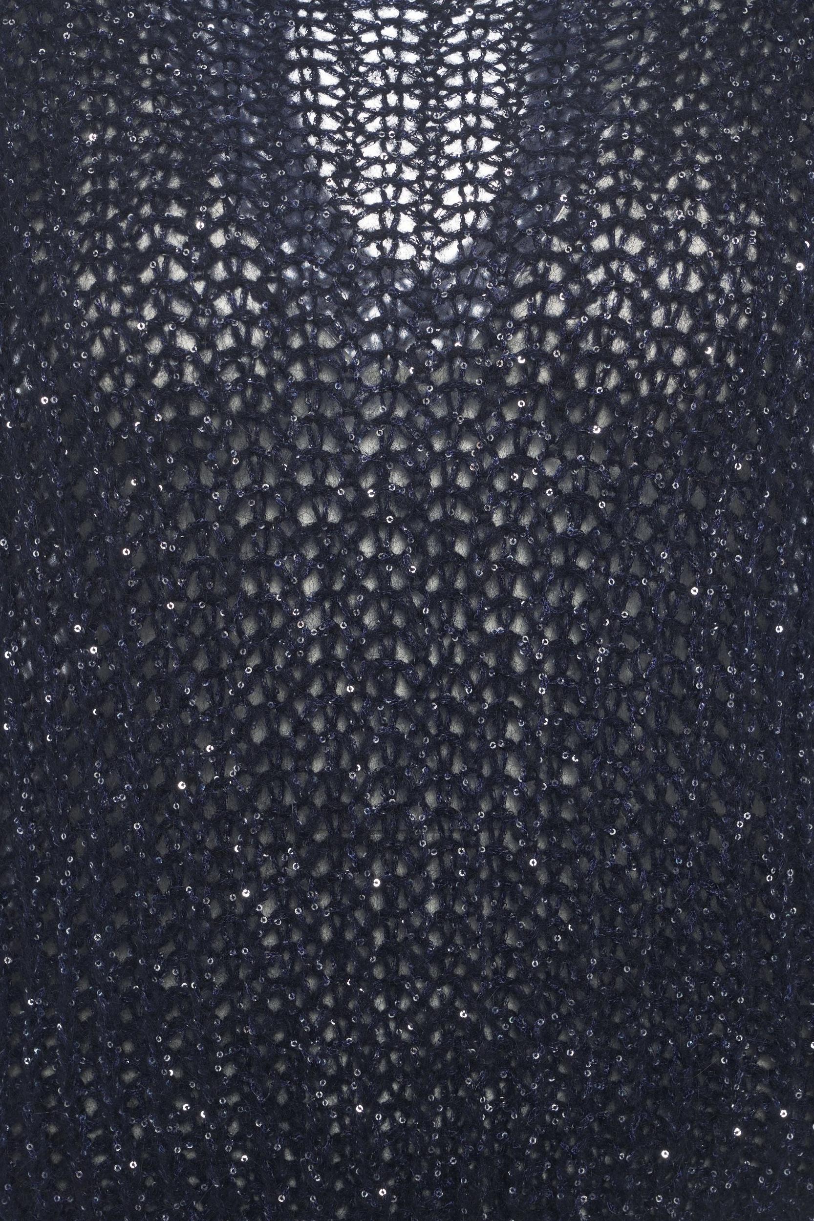 Knit sweater with glitter finish Product Image