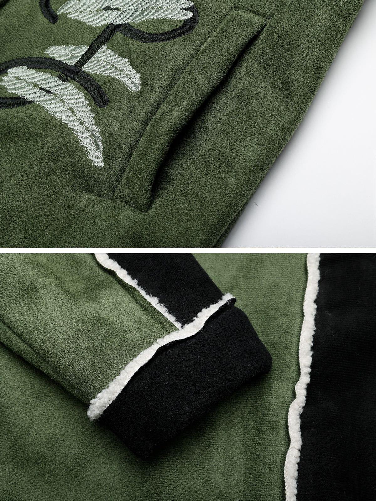 Aelfric Eden Color Block Embroidery Floral Coat Product Image