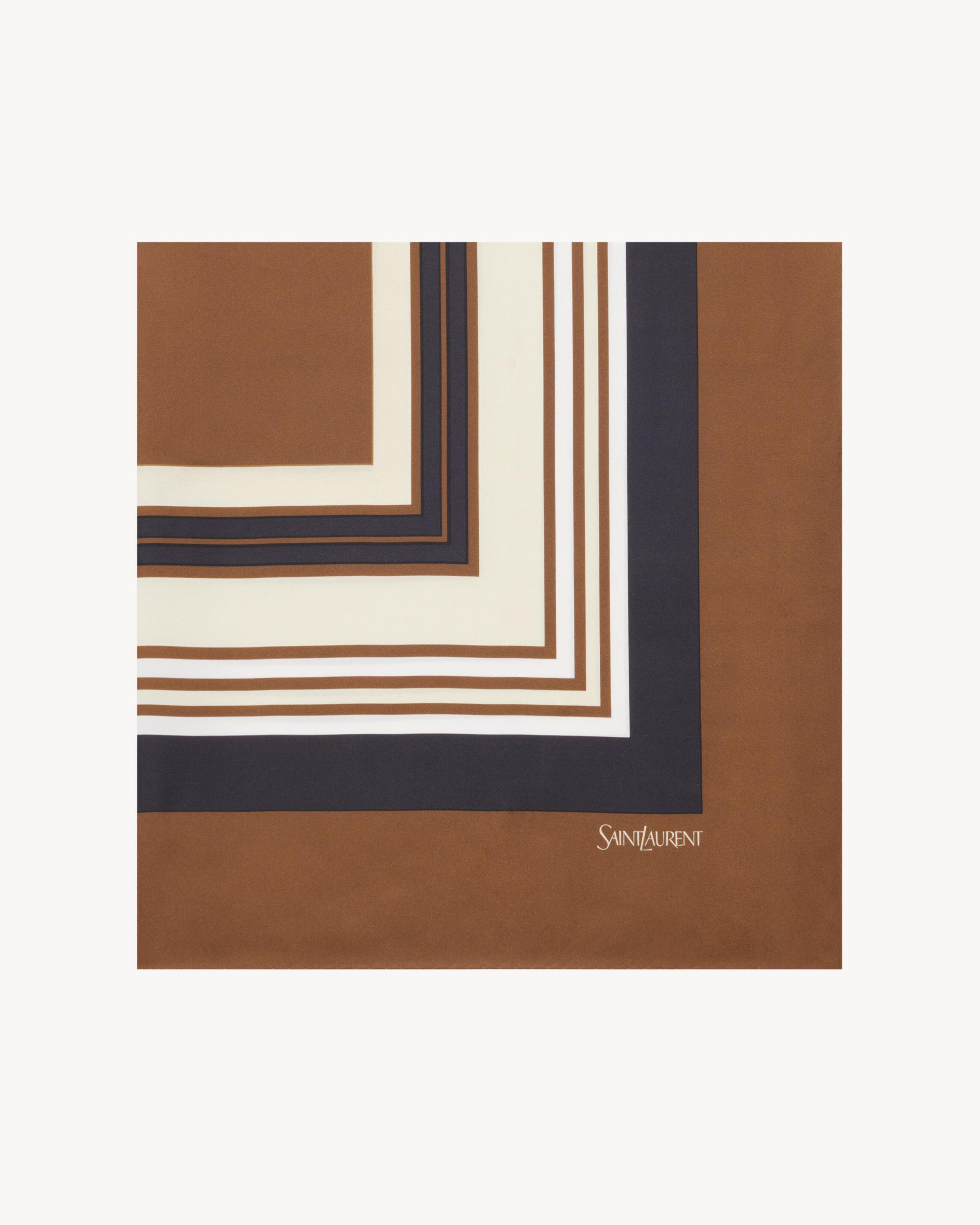 square scarf in square silk twill Product Image