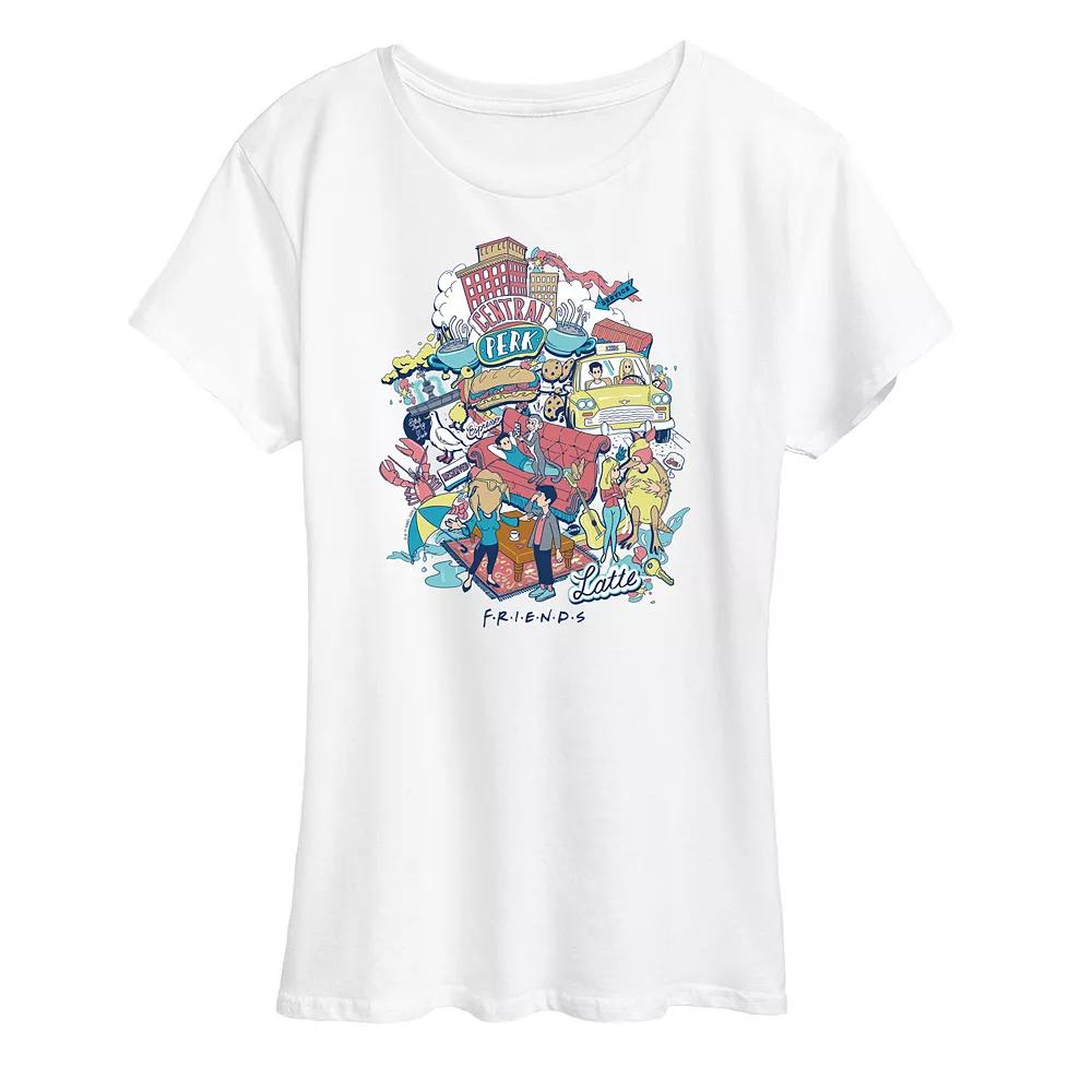 Women's Friends Collage Graphic Tee,  Product Image