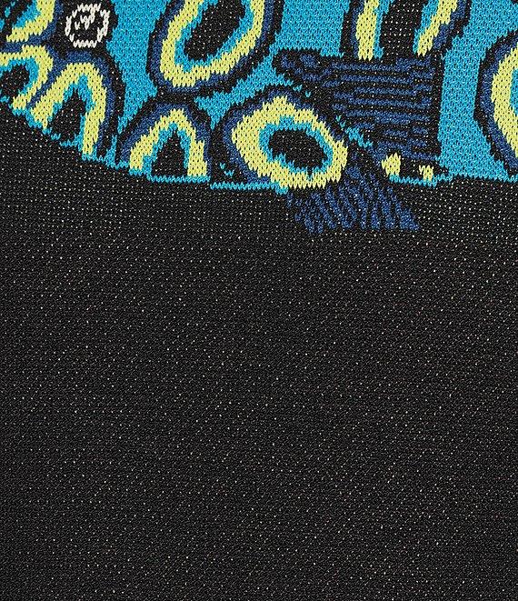 Murano Shape of Water Collection Fish Jacquard Short Sleeve Sweater Product Image