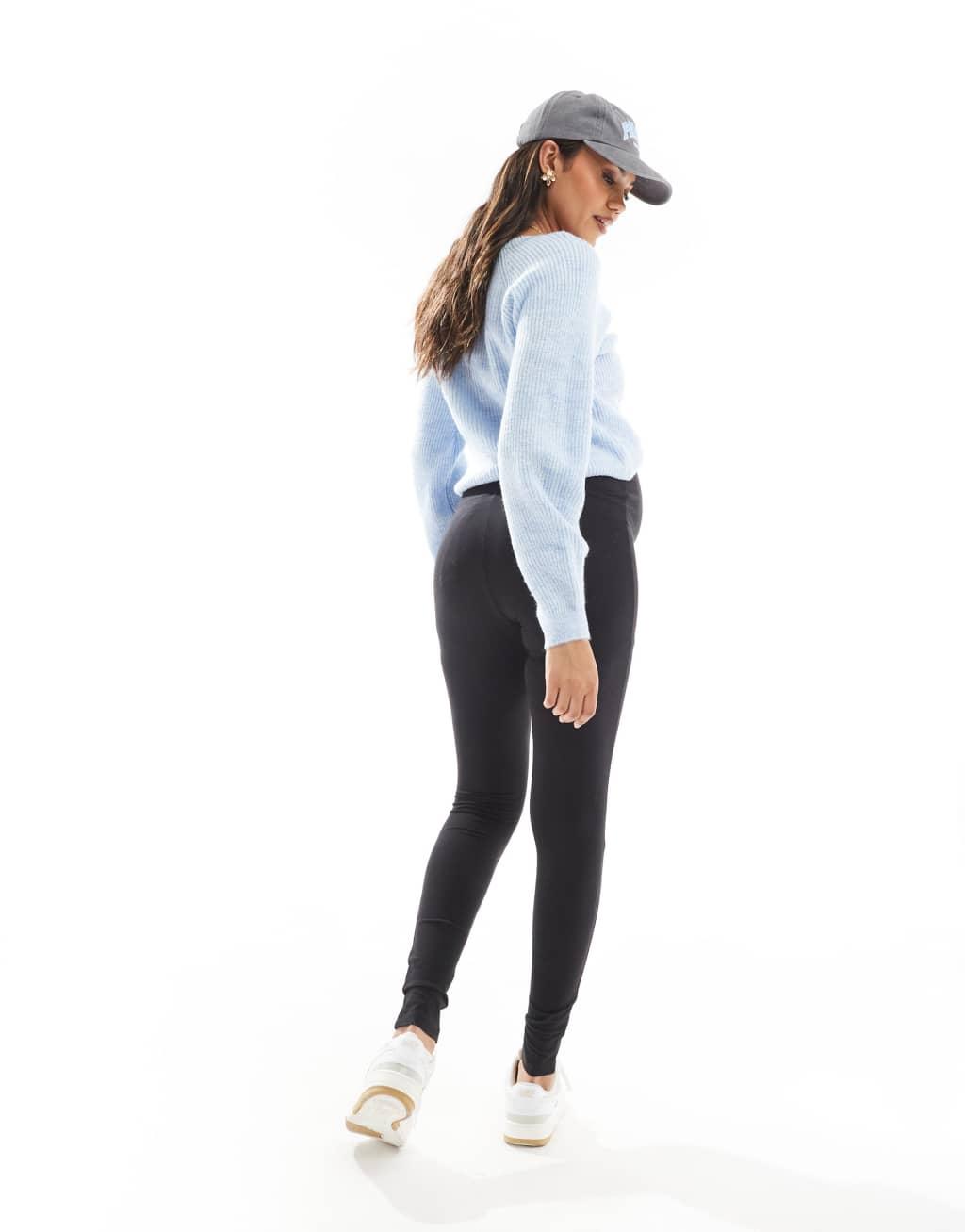 ONLY Maternity 2-pack leggings in black Product Image