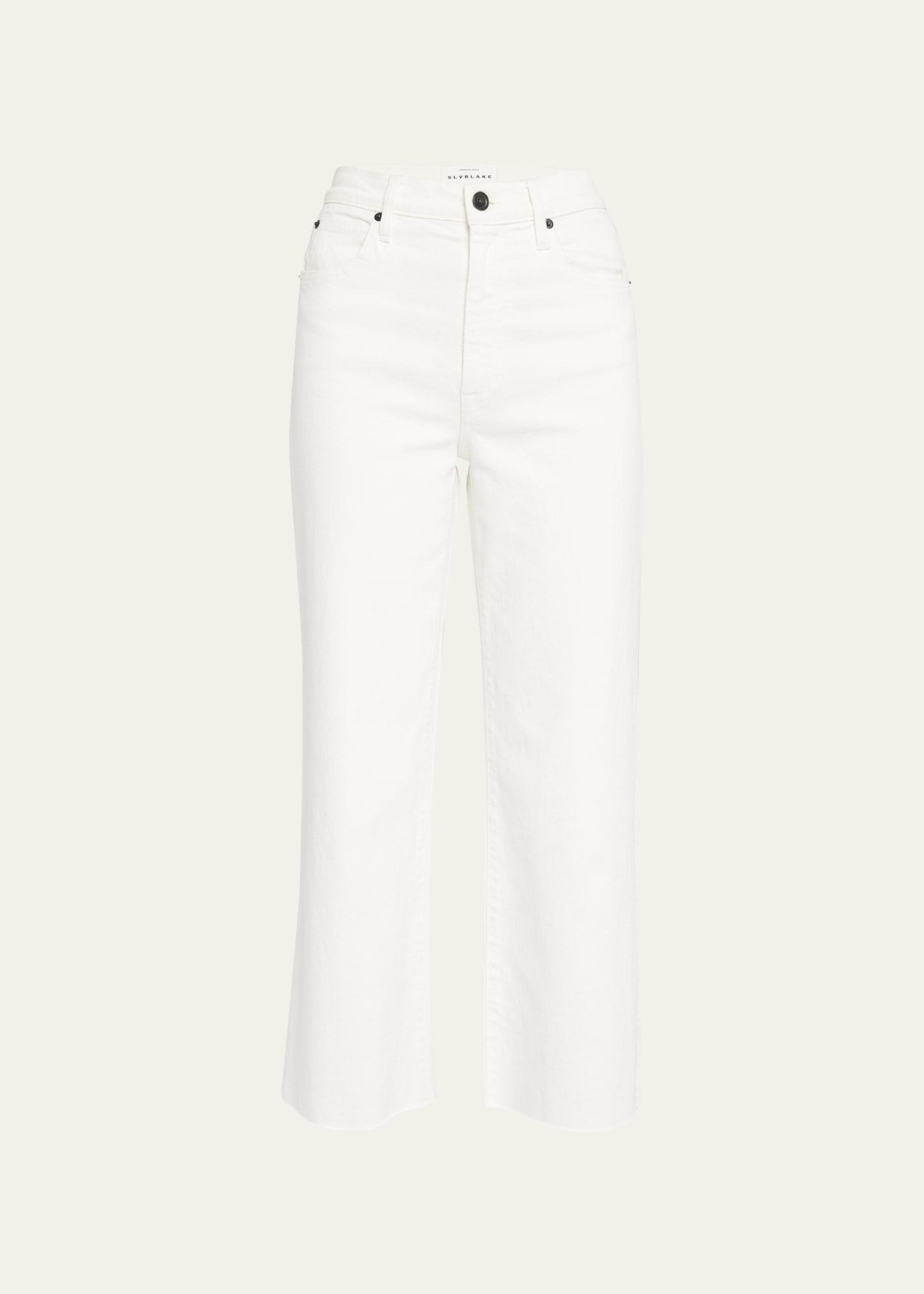 Womens Grace High-Rise Stretch Wide-Leg Crop Jeans Product Image