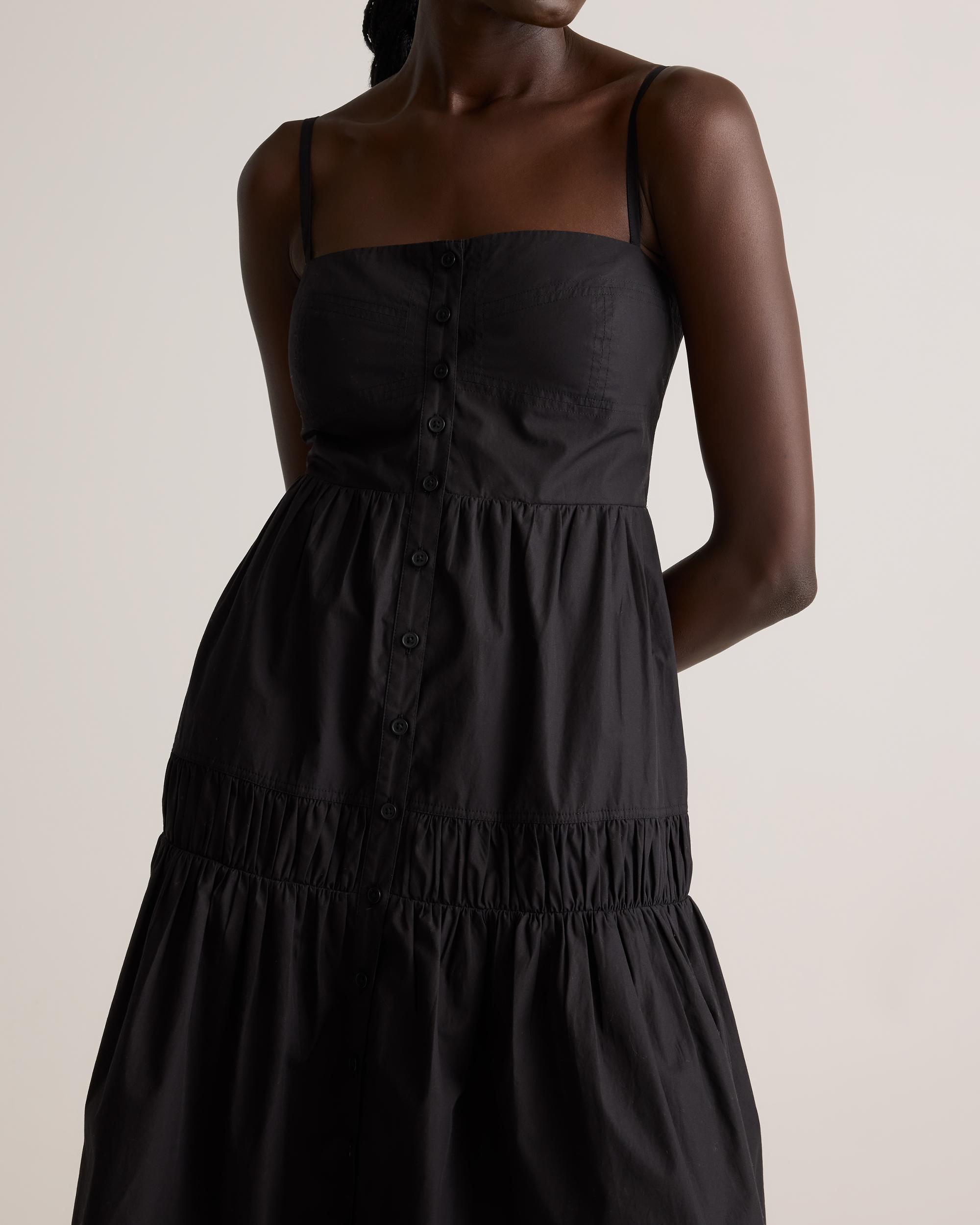 Quince | Women's Poplin Spaghetti Strap Maxi Dress Size XS, Organic Cotton Product Image