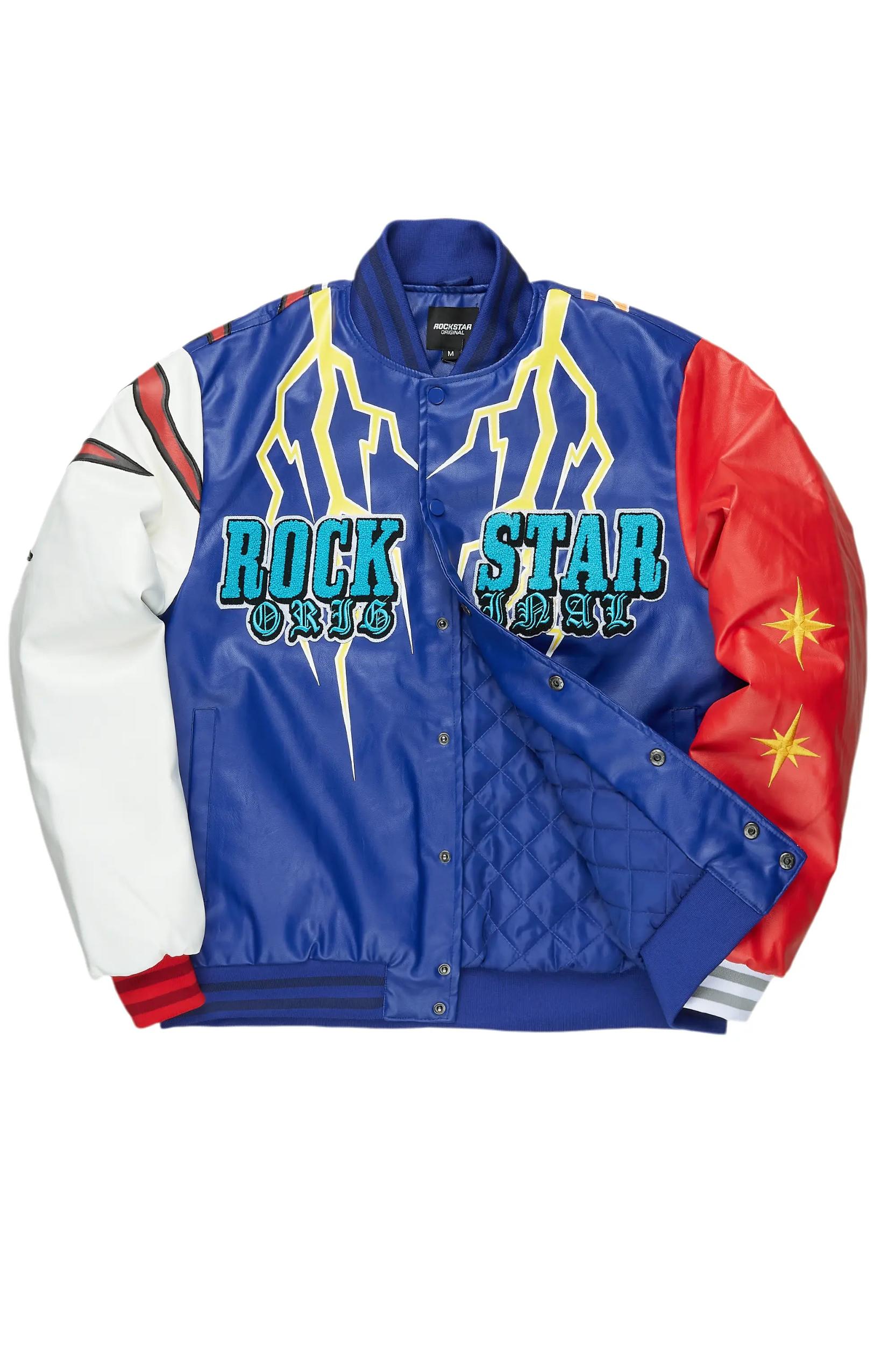 Berube Blue/Multi Varsity Jacket Male Product Image