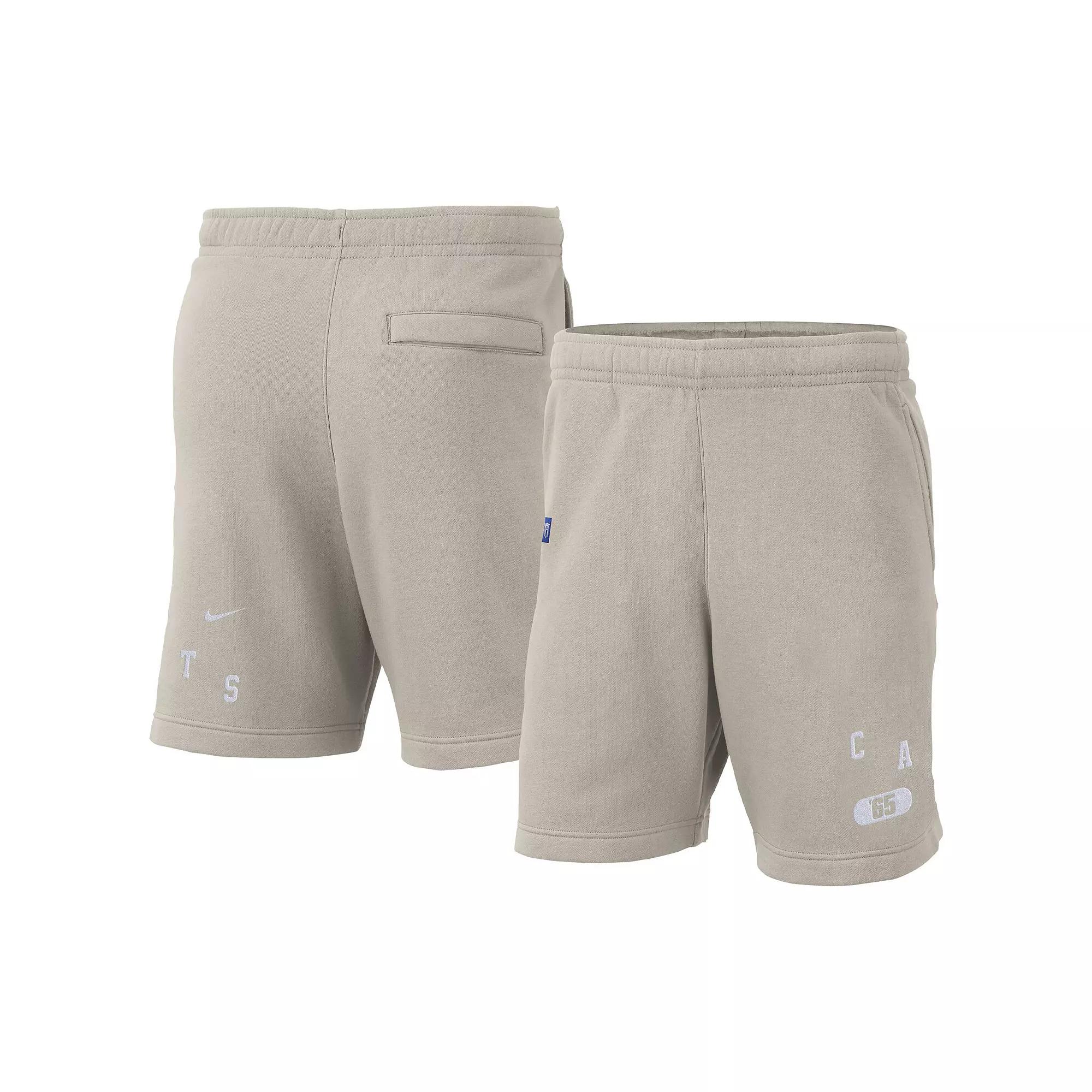 Men's Nike Cream Kentucky Wildcats Fleece Shorts, Size: 2XL, Beige Product Image