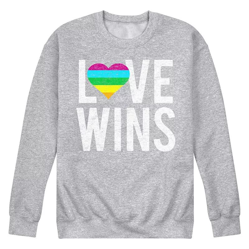 Men's Love Wins Fleece Sweatshirt,  Product Image